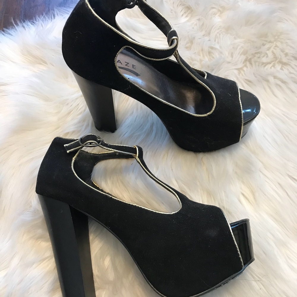 Black heels